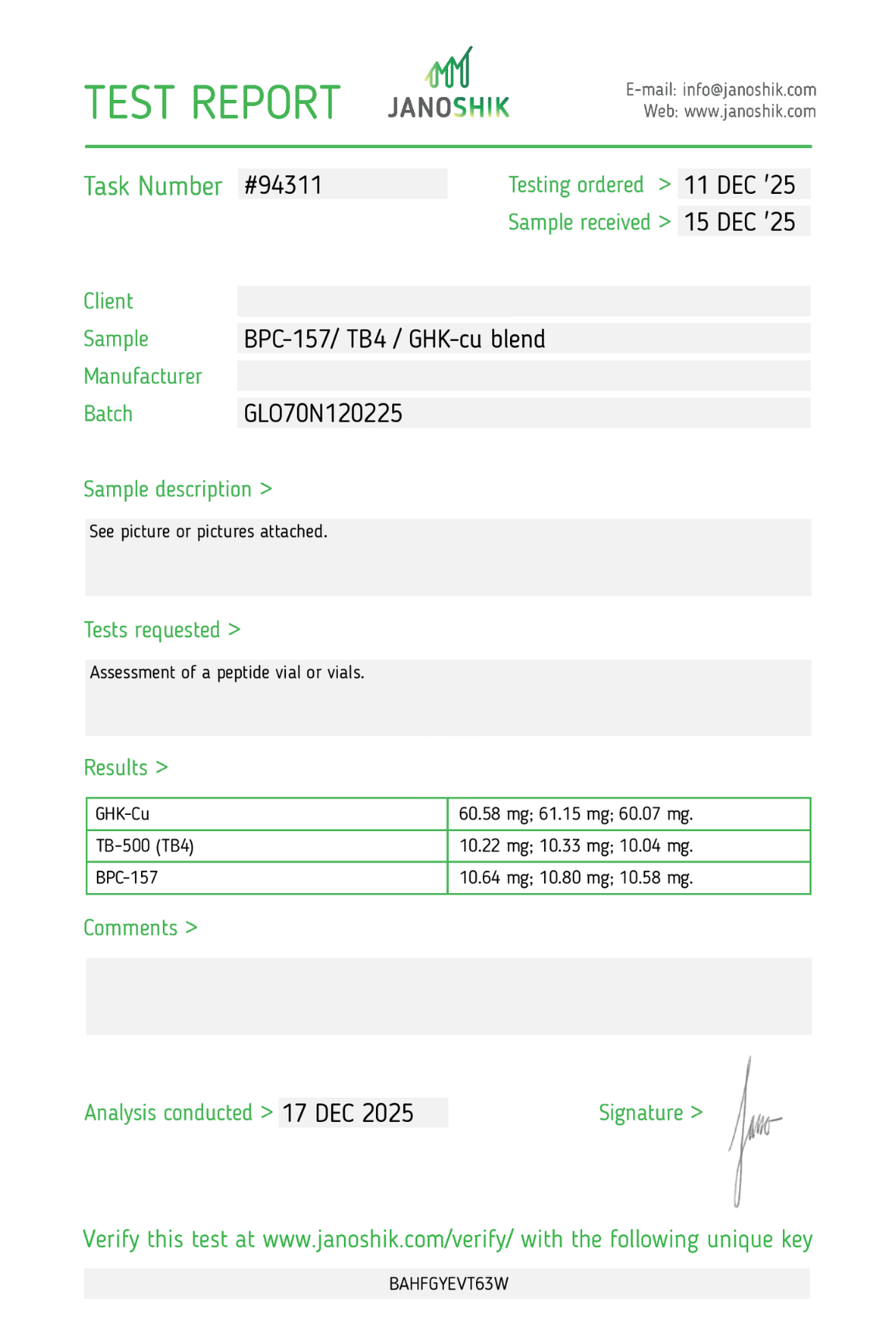 GLOW GHK-CU (50mg) / BPC-157 (10mg) / TB500 (10mg)