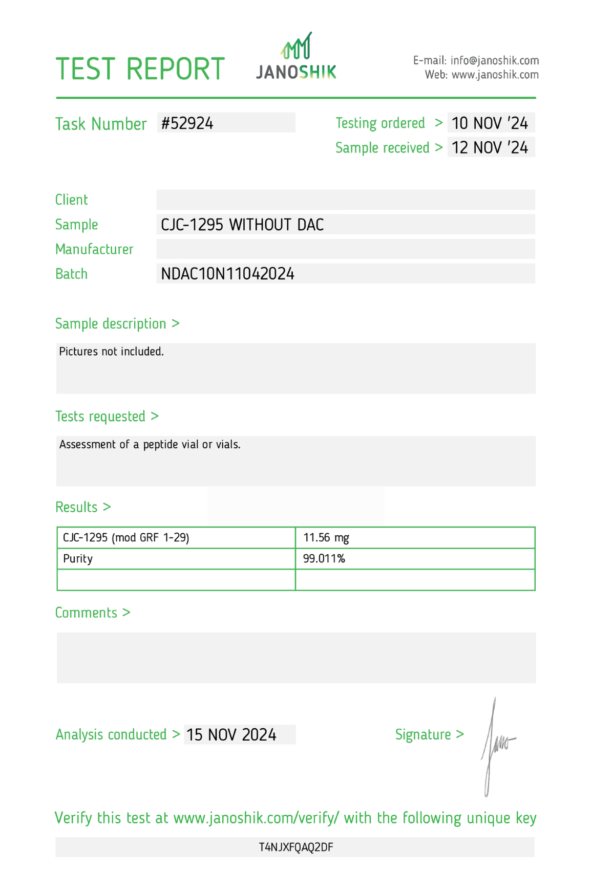 CJC-1295 - No DAC (10mg)