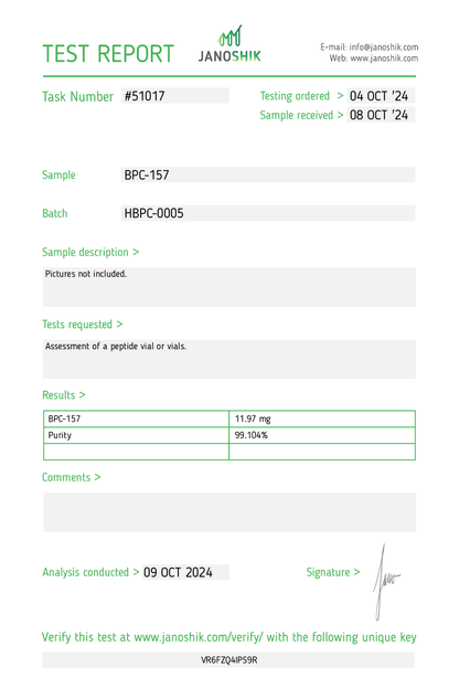 BPC-157 (10mg) Acetylated