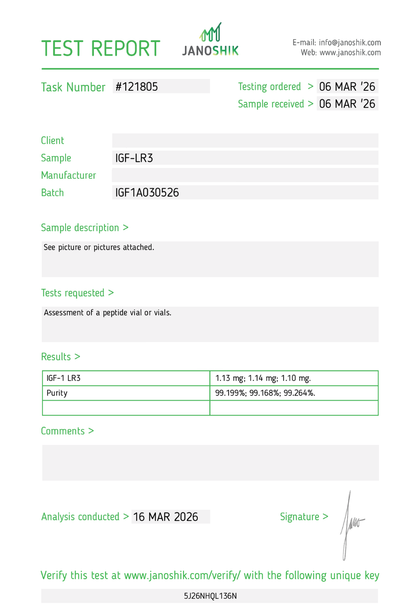 IGF-1 LR3 (1mg)