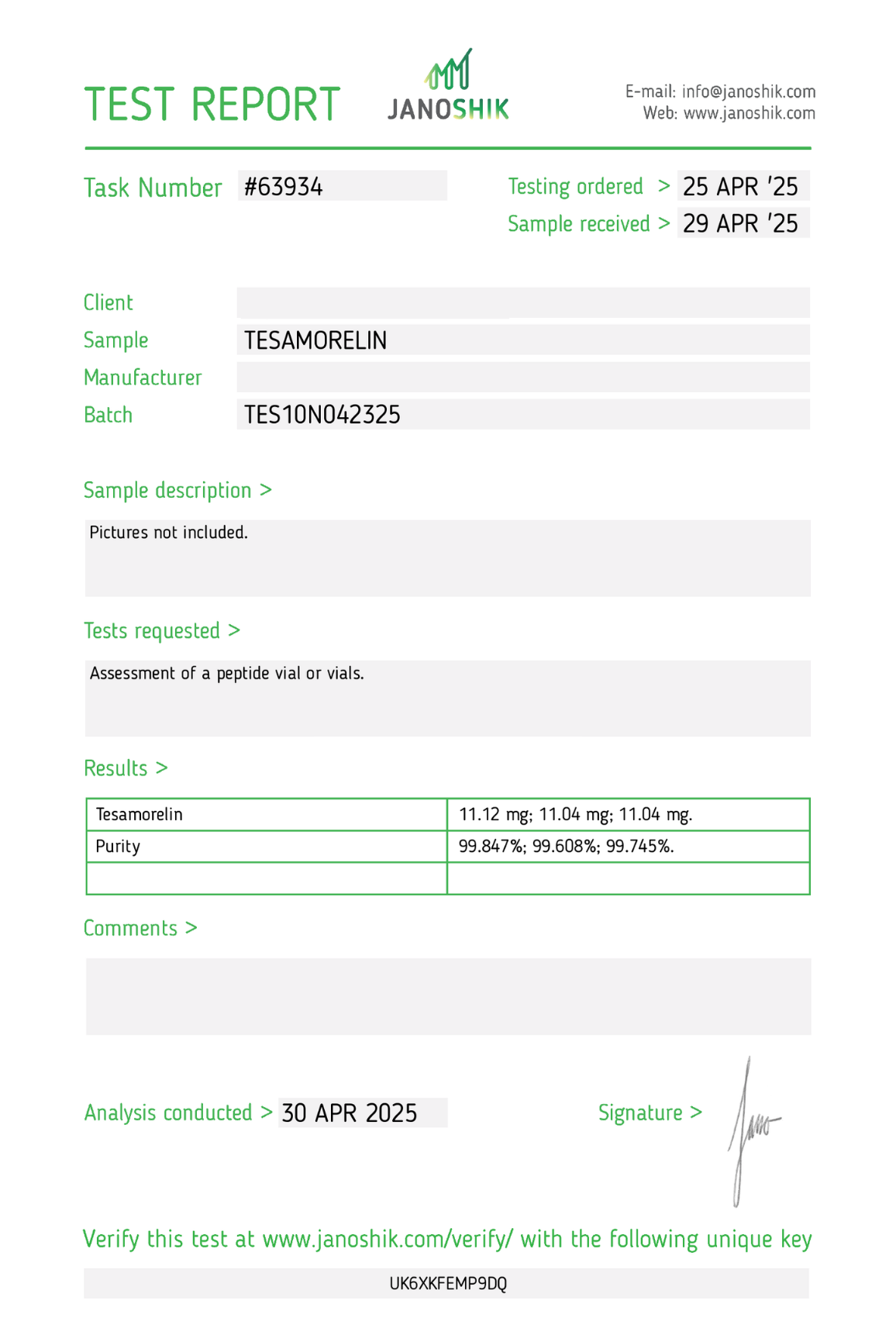 Tesamorelin (10mg)