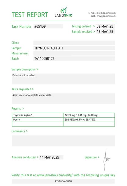 Thymosin Alpha 1 (TA1) (10mg)