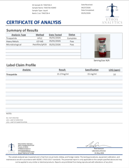 GLP-1 T (75 mg/5ml + Glycine + b12)