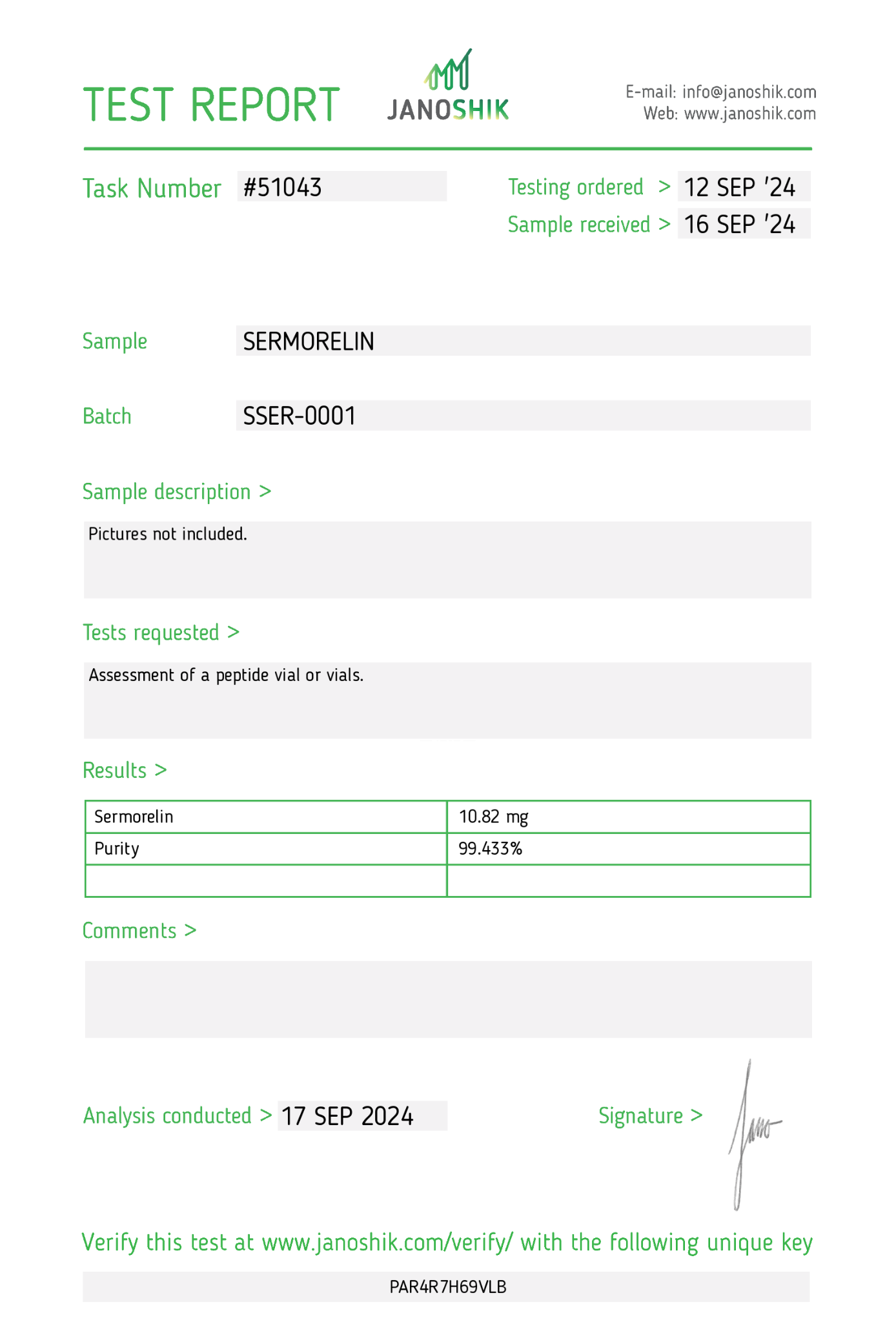 Sermorelin (10mg)